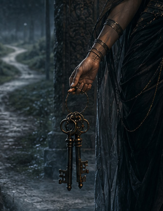 antique keys on a ring